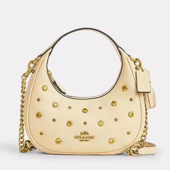 Coach Mini Carmen Crystal accent Crossbody bag RETAIL 450 - Picture 1 of 10